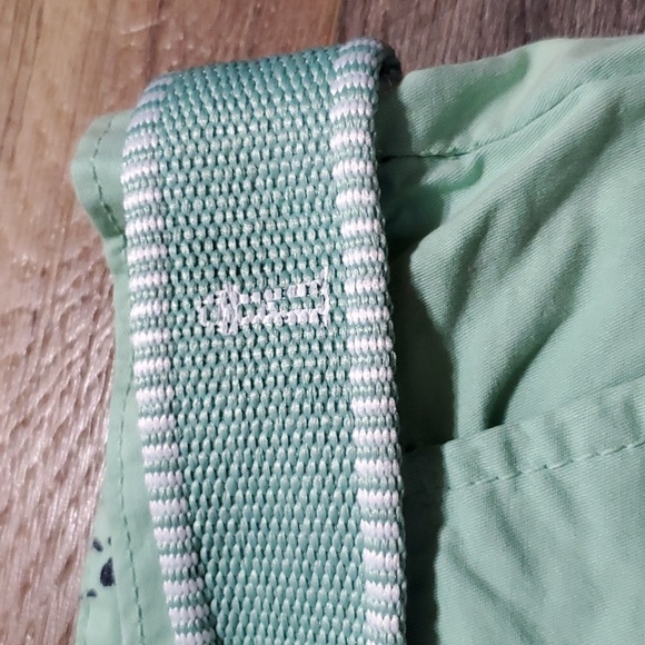 Ditch plains by Ricky Singh mint green cotton belted flat front shorts nwt - Picture 3 of 7